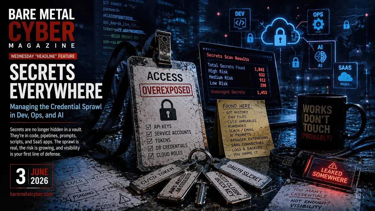 Cover art for Secrets Everywhere: Managing the Credential Sprawl in Dev, Ops, and AI